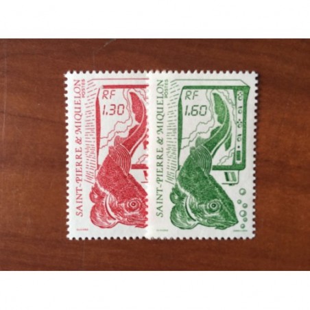 Saint Pierre et Miquelon 490-491 ** MNH Serie Courante année 1988