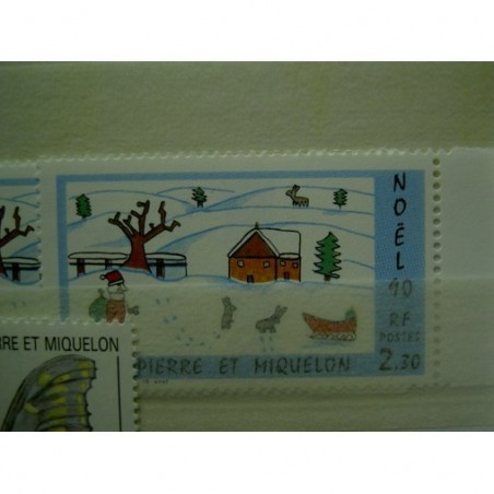 Saint Pierre et Miquelon 533 ** MNH Noel Enfant année 1990