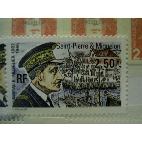 Saint Pierre et Miquelon 558 ** MNH Amiral Muselier année 1992