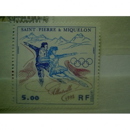 Saint Pierre et Miquelon 559 ** MNH JO Albertville Patin année 1992