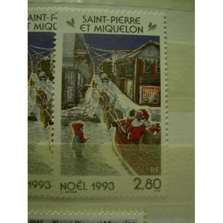 Saint Pierre et Miquelon 591 ** MNH Noel Père Noel année 1993