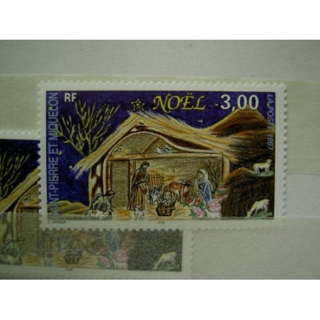 Saint Pierre et Miquelon 662 ** MNH Noel Creche année 1997
