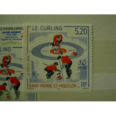 Saint Pierre et Miquelon 670 ** MNH JO Nagano Curling année 1998