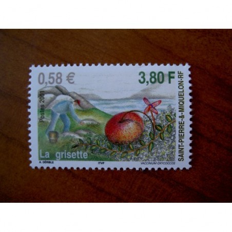 Saint Pierre et Miquelon 740 ** MNH Grisette Fruit année 2001