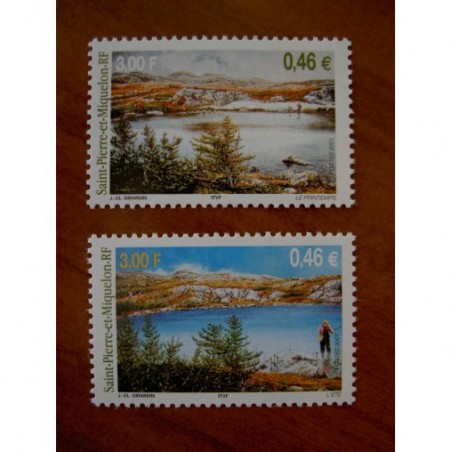 Saint Pierre et Miquelon 754-755 ** MNH Saisons année 2001