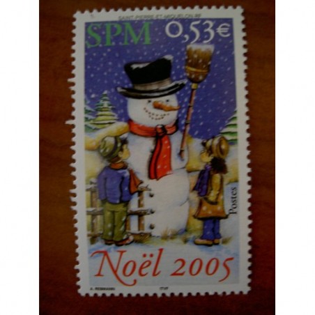 Saint Pierre et Miquelon 859 ** MNH Noel bonhomme de neige année 2005