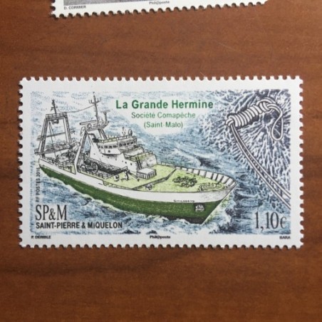 Saint Pierre et Miquelon 1150 ** MNH Chalutier Hermione année 2016