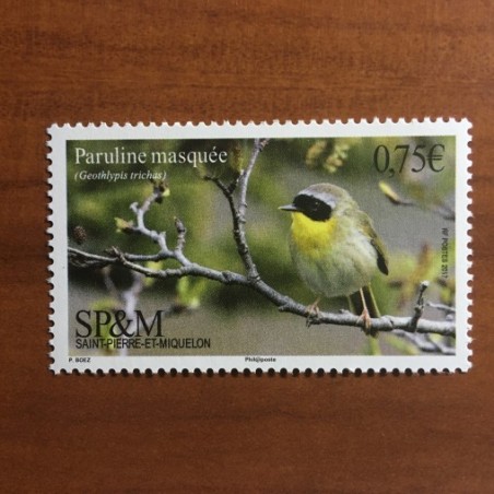 Saint Pierre et Miquelon 1175 ** MNH Bird oiseau Paruline année 2017