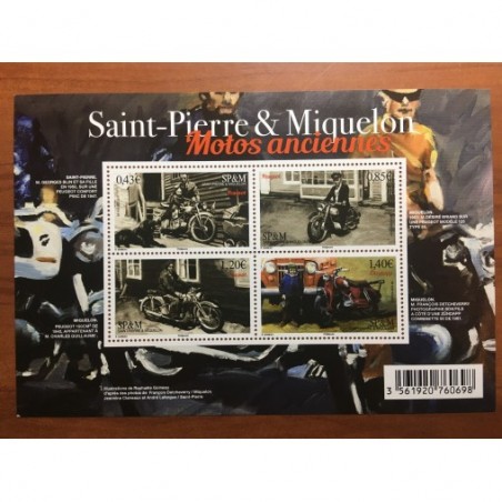 Saint Pierre et Miquelon 1185 F1185 ** MNH Moto Ancienne Peugeot Zundapp année 2017