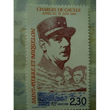 Saint Pierre et Miquelon 521 ** MNH General De Gaulle année 1990