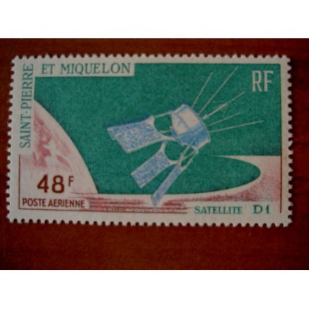 Saint Pierre et miquelon num PA 35 ** MNH en 1966 Satellite D1