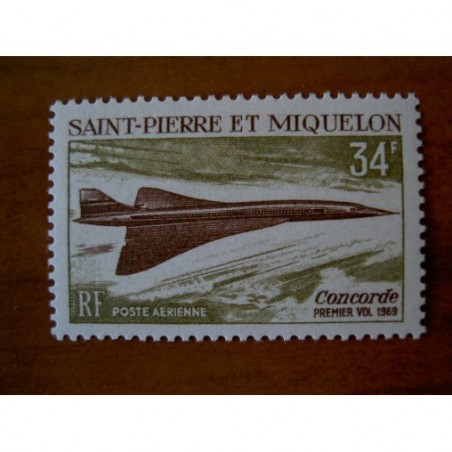 Saint Pierre et miquelon num PA 43 ** MNH en 1969 Concorde