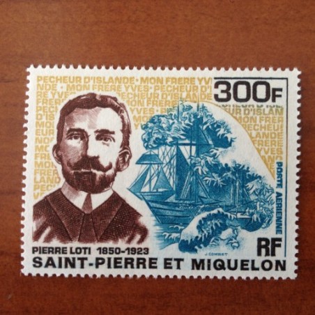 Saint Pierre et miquelon num PA 47 ** MNH en 1969 Pierre Loti bateaux peche