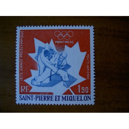Saint Pierre et miquelon num PA 61 ** MNH en 1975 Judo JO montreal Canada