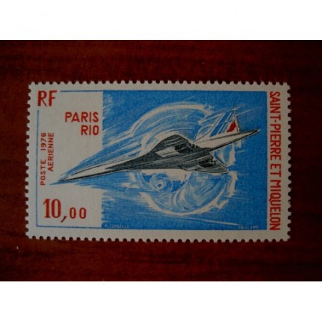 Saint Pierre et miquelon num PA 62 ** MNH en 1976 Concorde