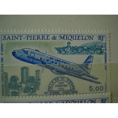 Saint Pierre et miquelon num PA 64 ** MNH en 1987 Hawker Siddeley