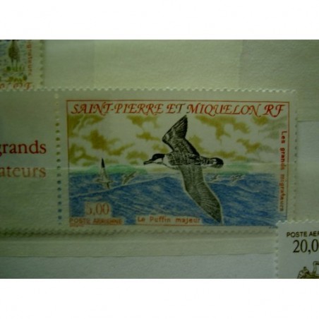Saint Pierre et miquelon num PA 73 ** MNH en 1993 Oiseau Bird Pluvier doré