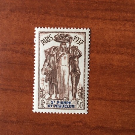 Saint Pierre et Miquelon 163 * MH Exposition Paris année 1937
