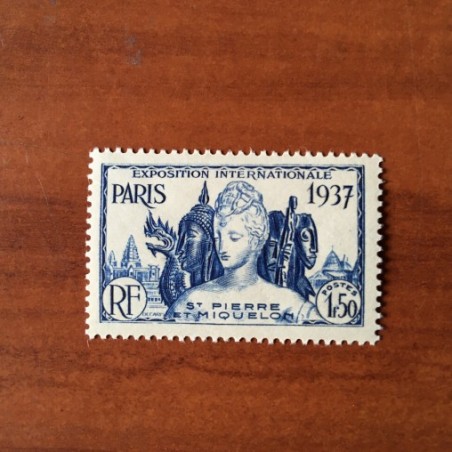 Saint Pierre et Miquelon 165 * MH Exposition Paris année 1937