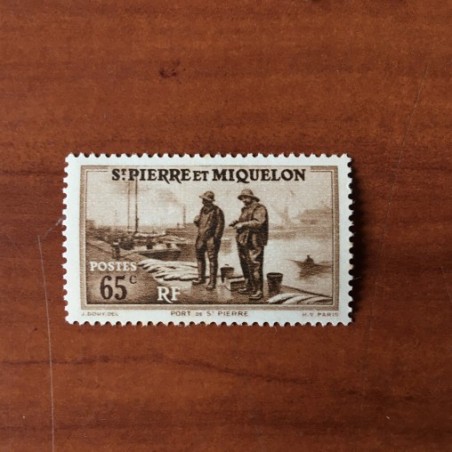 Saint Pierre et Miquelon 179 ** MNH Port de Saint Pierre année 1938
