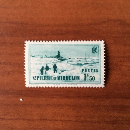 Saint Pierre et Miquelon 182 * MH Phare de la Tortue année 1938