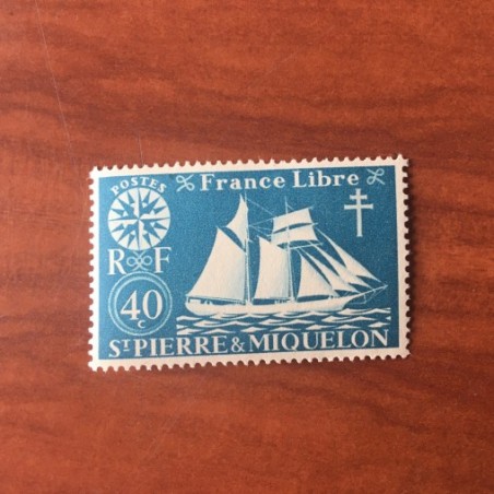 Saint Pierre et Miquelon 300 ** MNH Serie de Londres année 1942