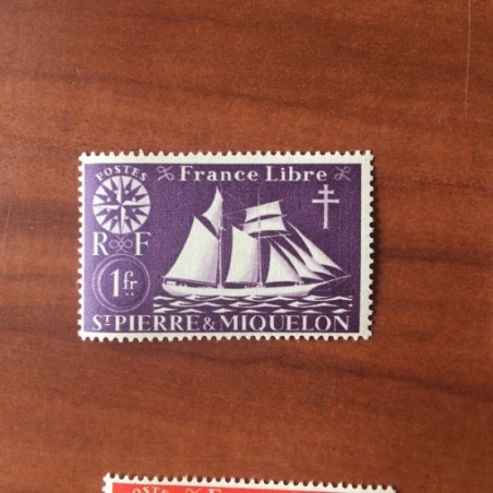 Saint Pierre et Miquelon 302 * MH Serie de Londres année 1942
