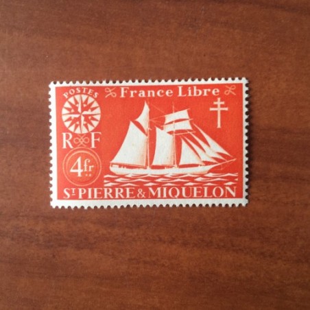 Saint Pierre et Miquelon 306 ** MNH Serie de Londres année 1942