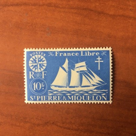 Saint Pierre et Miquelon 308 * MH Serie de Londres année 1942
