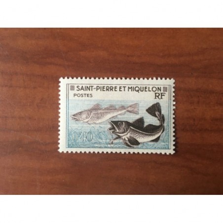 Saint Pierre et Miquelon 353 * MH Morue année 1957