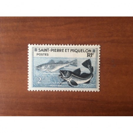 Saint Pierre et Miquelon 355 * MH Morue année 1957