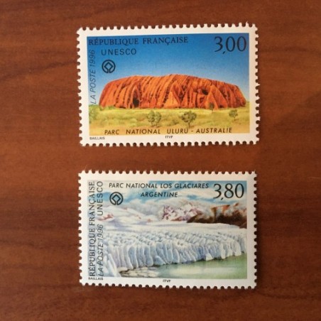 Service 114-115 ** MNH Uluru australie Glacier los Glaciares Argentine Annee 1996