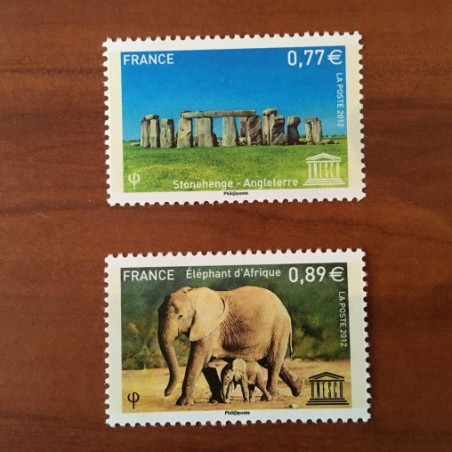 Service 154-155 ** MNH Stonehenge et  Elephant  Annee 2012