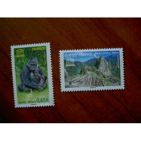 Service 140-141 ** MNH Gorille Singe Machu Picchu Perou Annee 2008