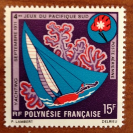 POLYNESIE PA NUM 51 ** MNH ANNEE 1971 Yachting