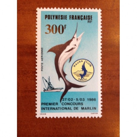 POLYNESIE PA NUM 190 ** MNH ANNEE 1986 peche marlin