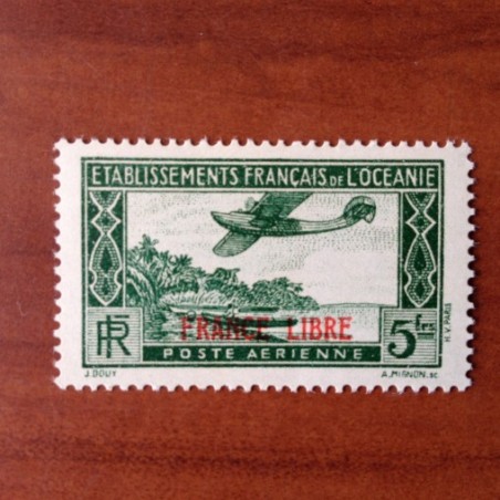 OCEANIE num Yvert PA 3 * MH  France  Libre annee 1941
