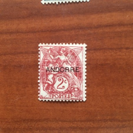 Andorre 3 * MH Type Blanc Année 1931