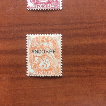 Andorre 4 * MH Type Blanc Année 1931