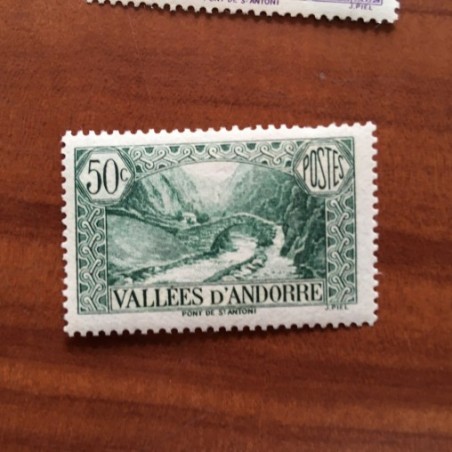 Andorre 65 * MH Paysage Année 1937