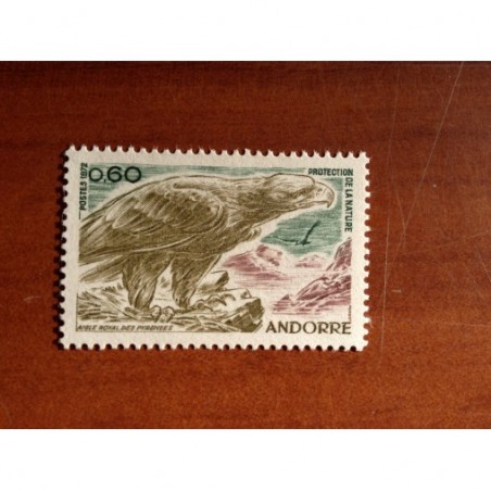 Andorre 219 ** MNH Aigle royale Pyrenées Année 1972