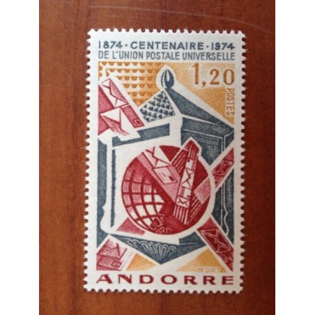Andorre 242 ** MNH UPU Année 1974
