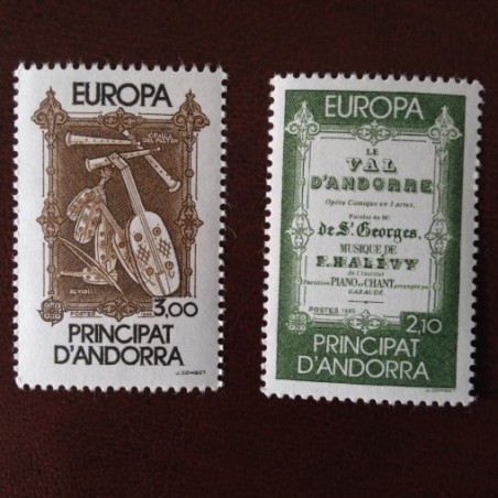 Andorre 339-340 ** MNH Europa Année 1985