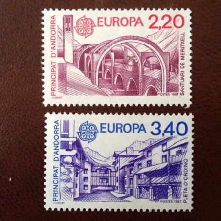 Andorre 358-359 ** MNH Europa Année 1987
