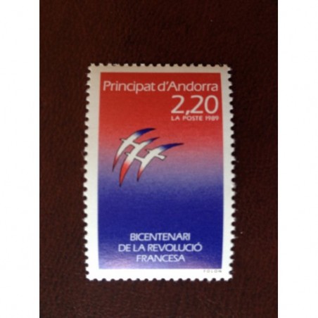 Andorre 376 ** MNH Folon Bicentenaire Année 1989