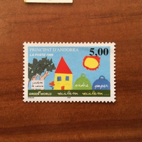 Andorre 513 ** MNH Recyclage Année 1999