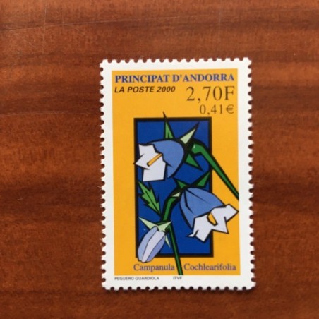 Andorre 530 ** MNH Fleurs campanule Année 2000