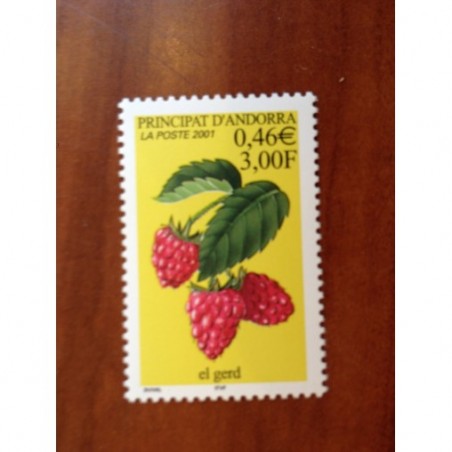 Andorre 547 ** MNH Flore fruit Framboise Année 2001