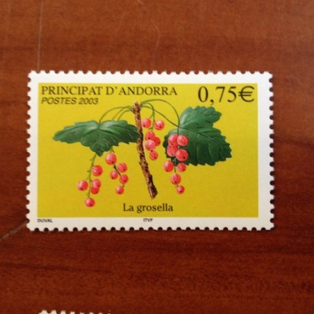Andorre 585 ** MNH Fruit Groseille Année 2003