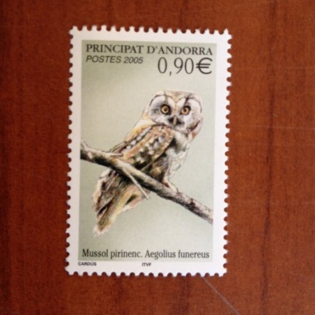 Andorre 607 ** MNH Oiseau Rapace Chouette Année 2005